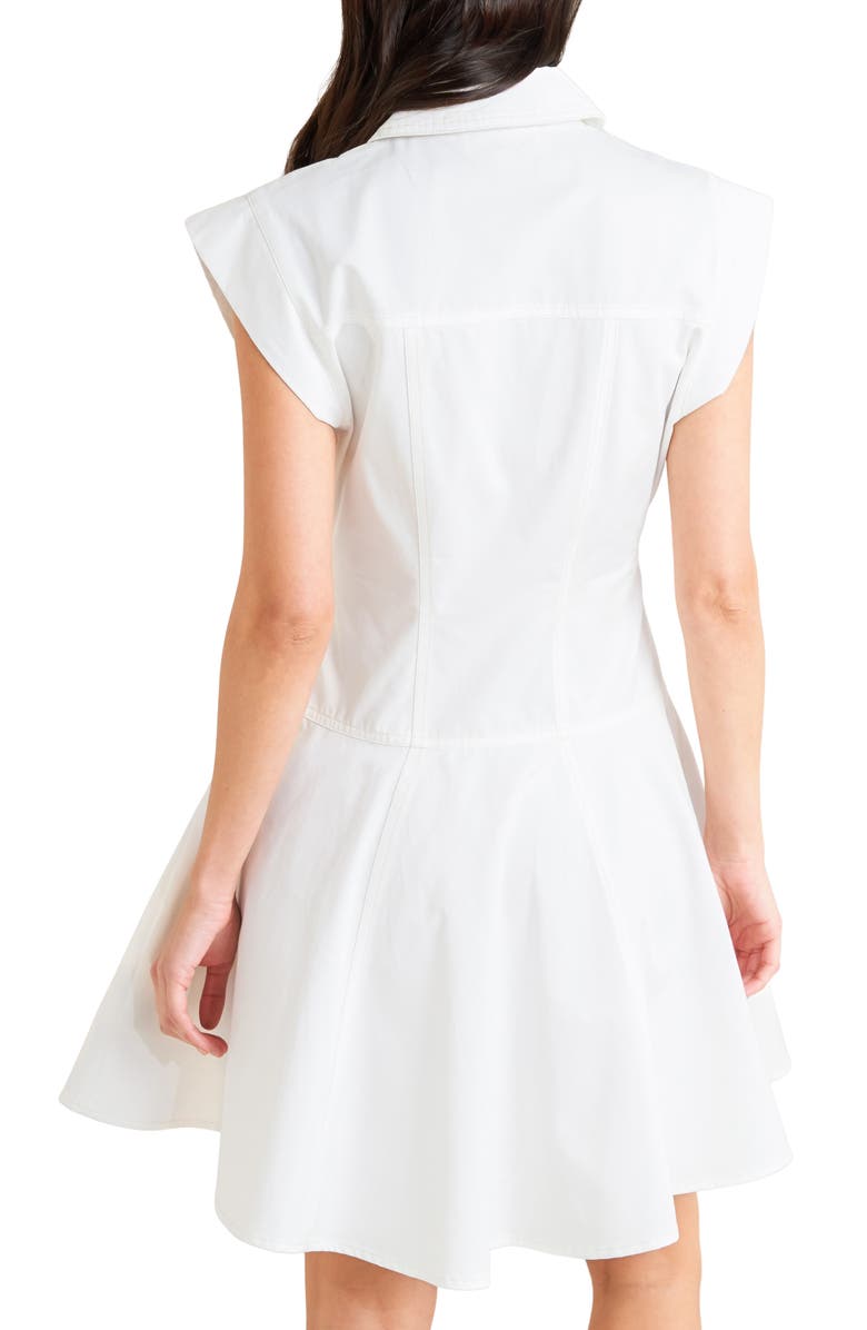 FREEMARKET Denim Minidress, Alternate, color, White