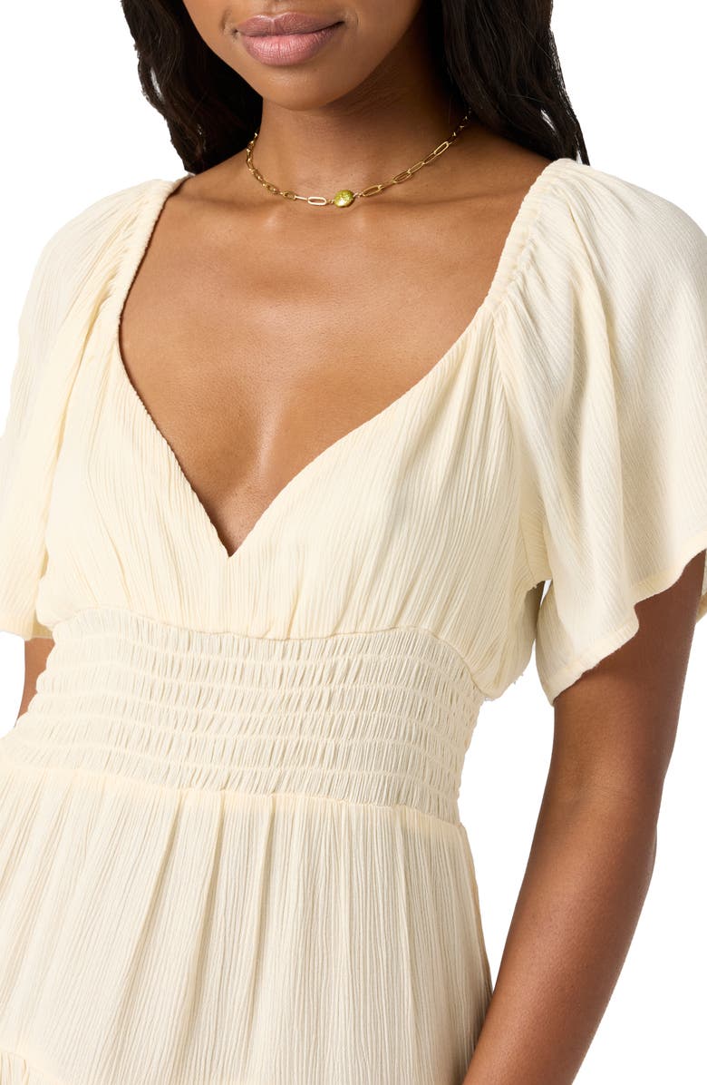 O'Neill Layken Flutter Sleeve Minidress, Alternate, color, 