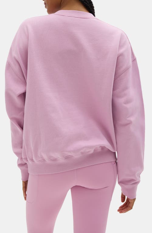 Halfdays Cotton Graphic Sweatshirt In Pink
