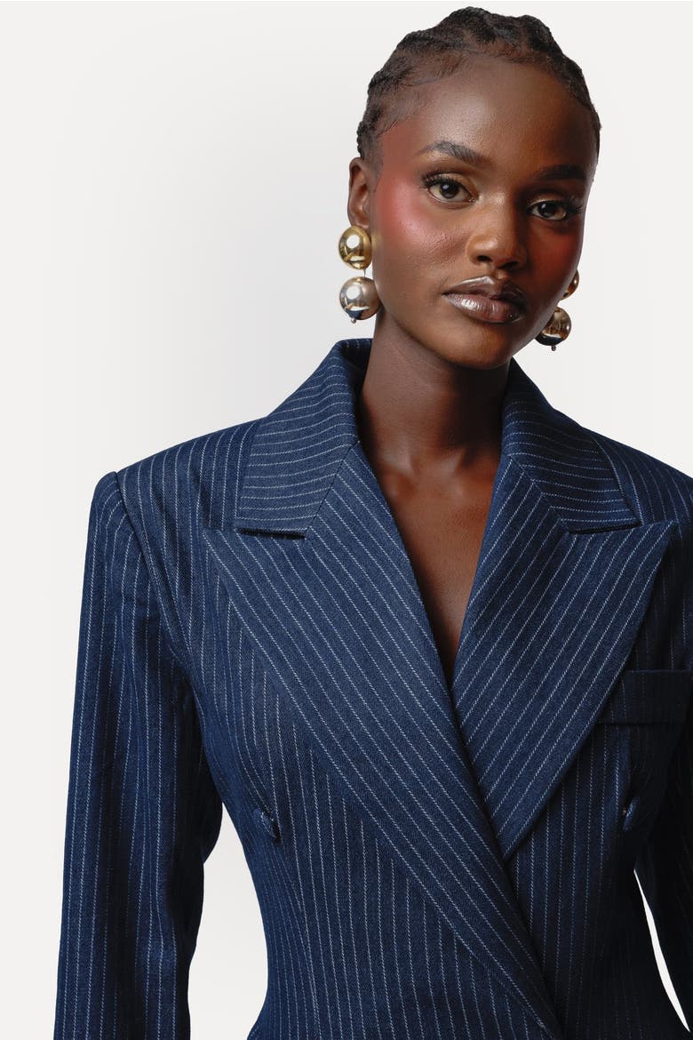 Eden Long Jacket, Alternate, color, Denim