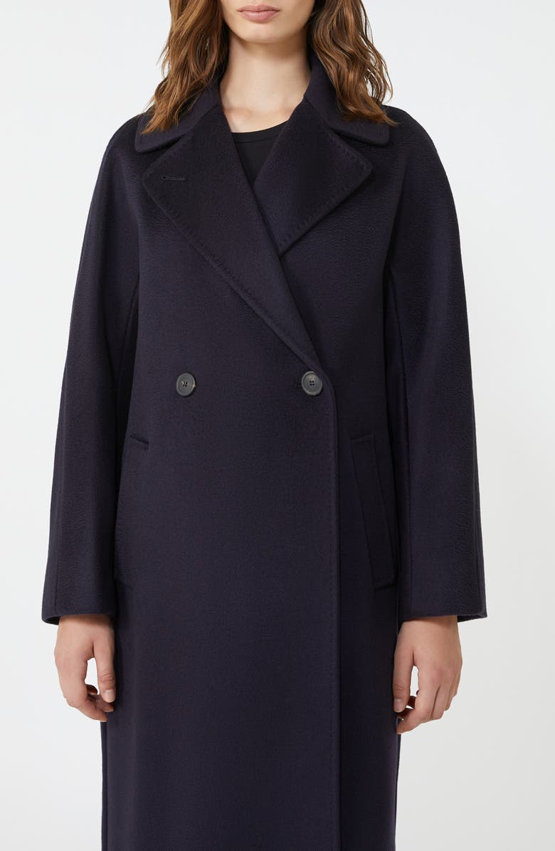 Weekend Max Mara Dresina Double Breasted Virgin Wool Coat, Main, color, Ultramarine