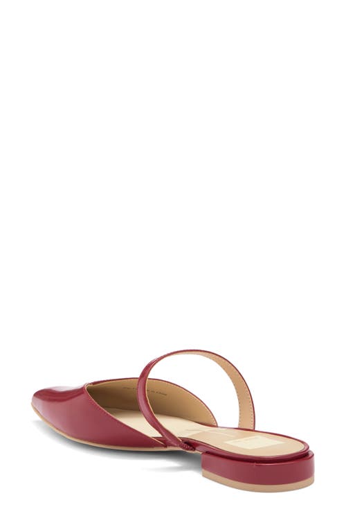 Dolce Vita Kanika Pointed Toe Mule In Red Crinkle Leather