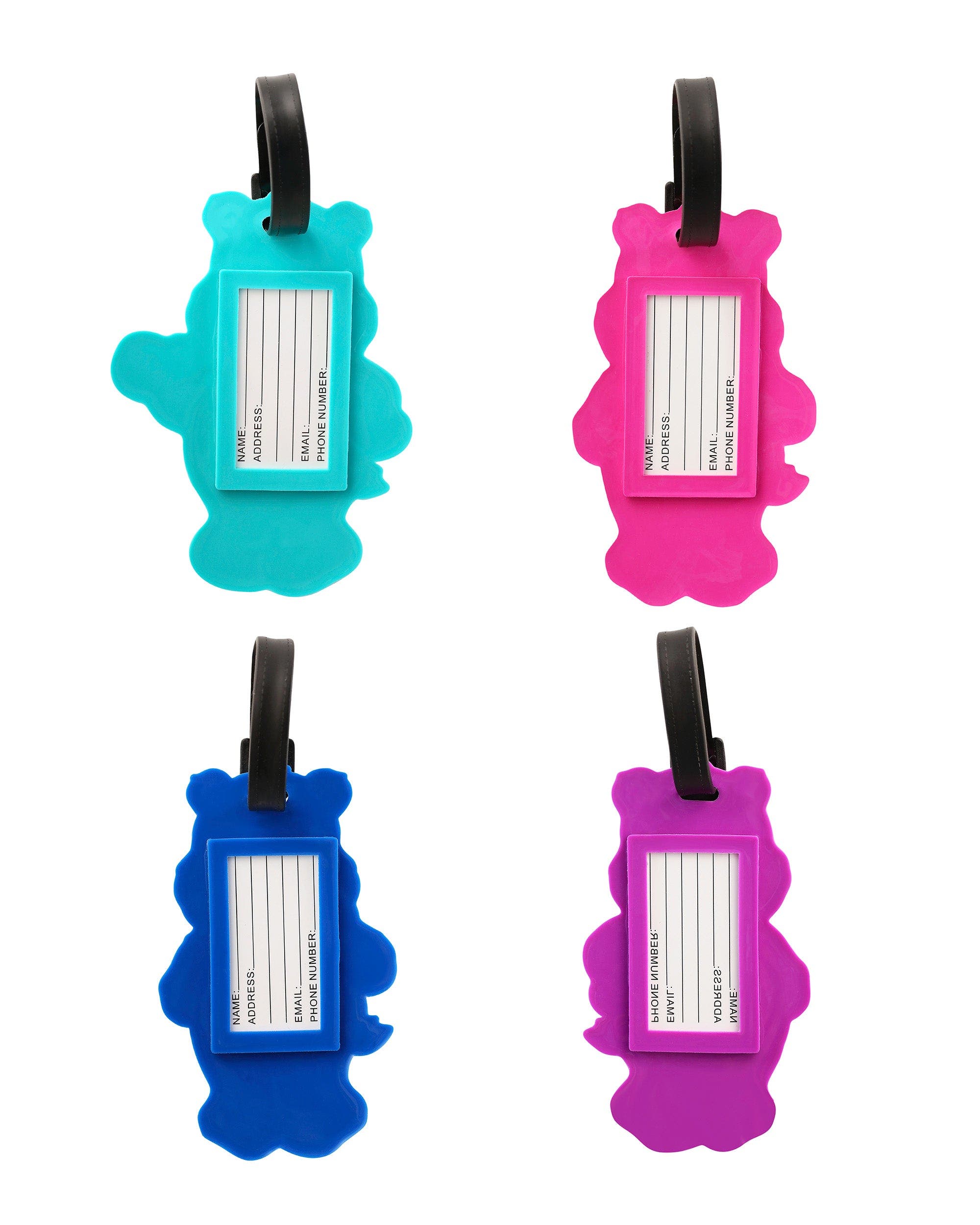 Care Bears Luggage Tag, 4 Pack, Alternate, color, Multicolor