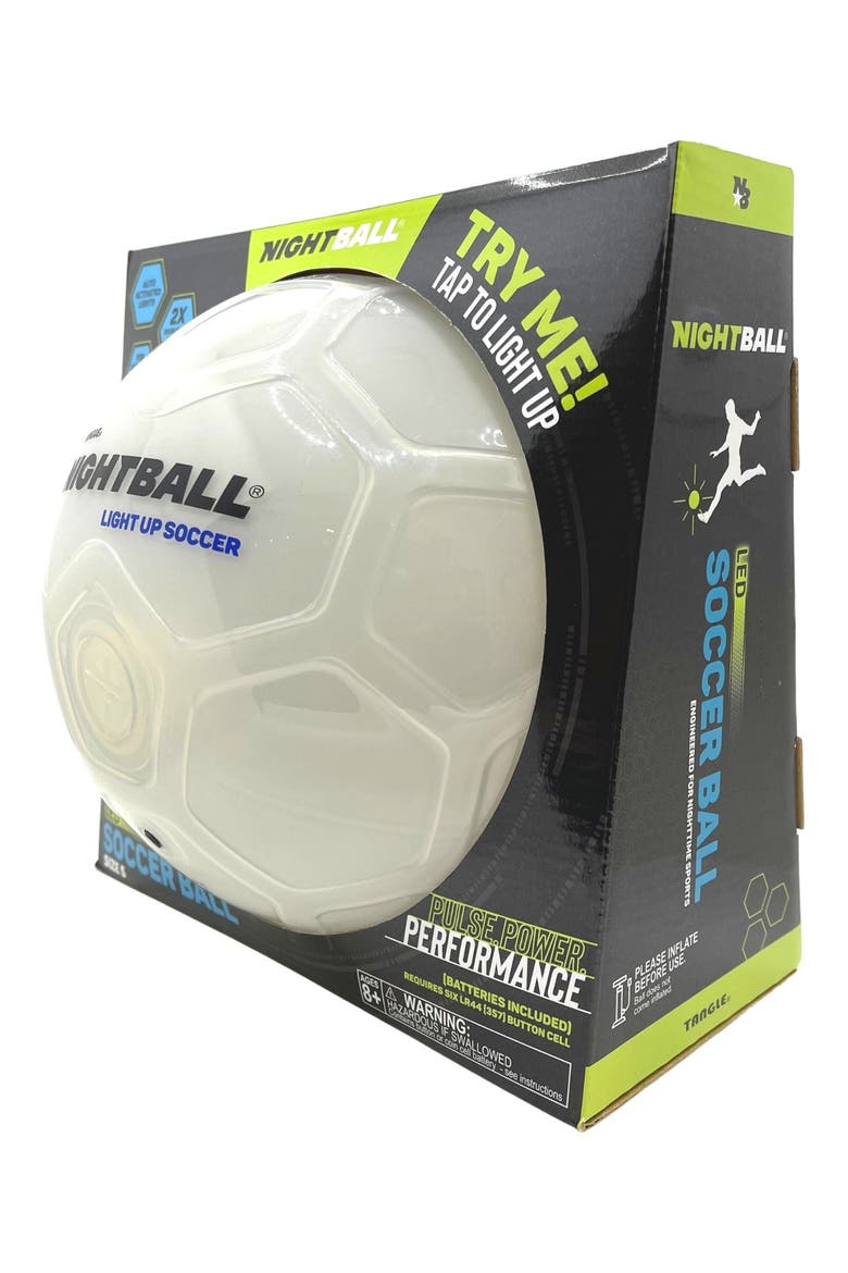 NightBall Soccer Ball, Alternate, color, WHITE