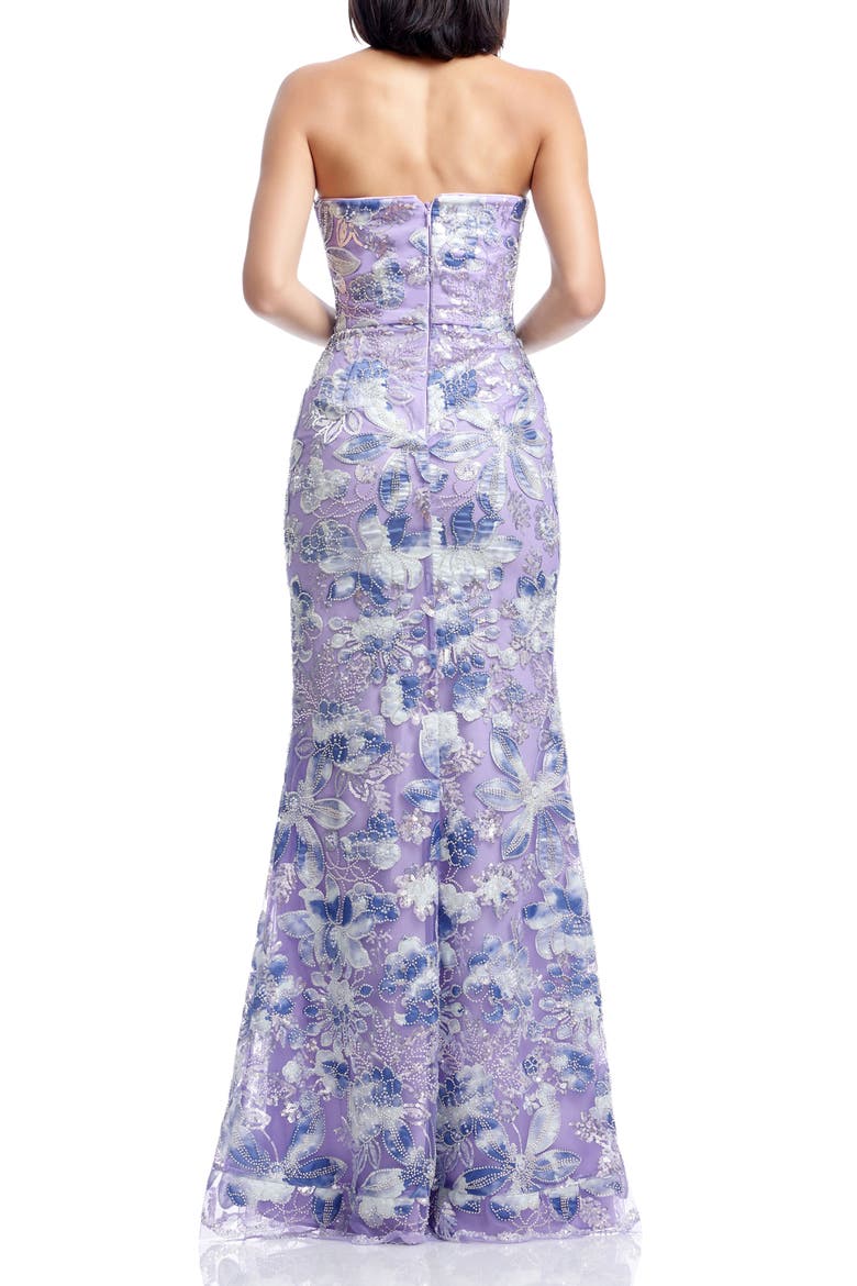 Sheridan Sequin Strapless Mermaid Gown, Alternate, color, LILAC MULTI
