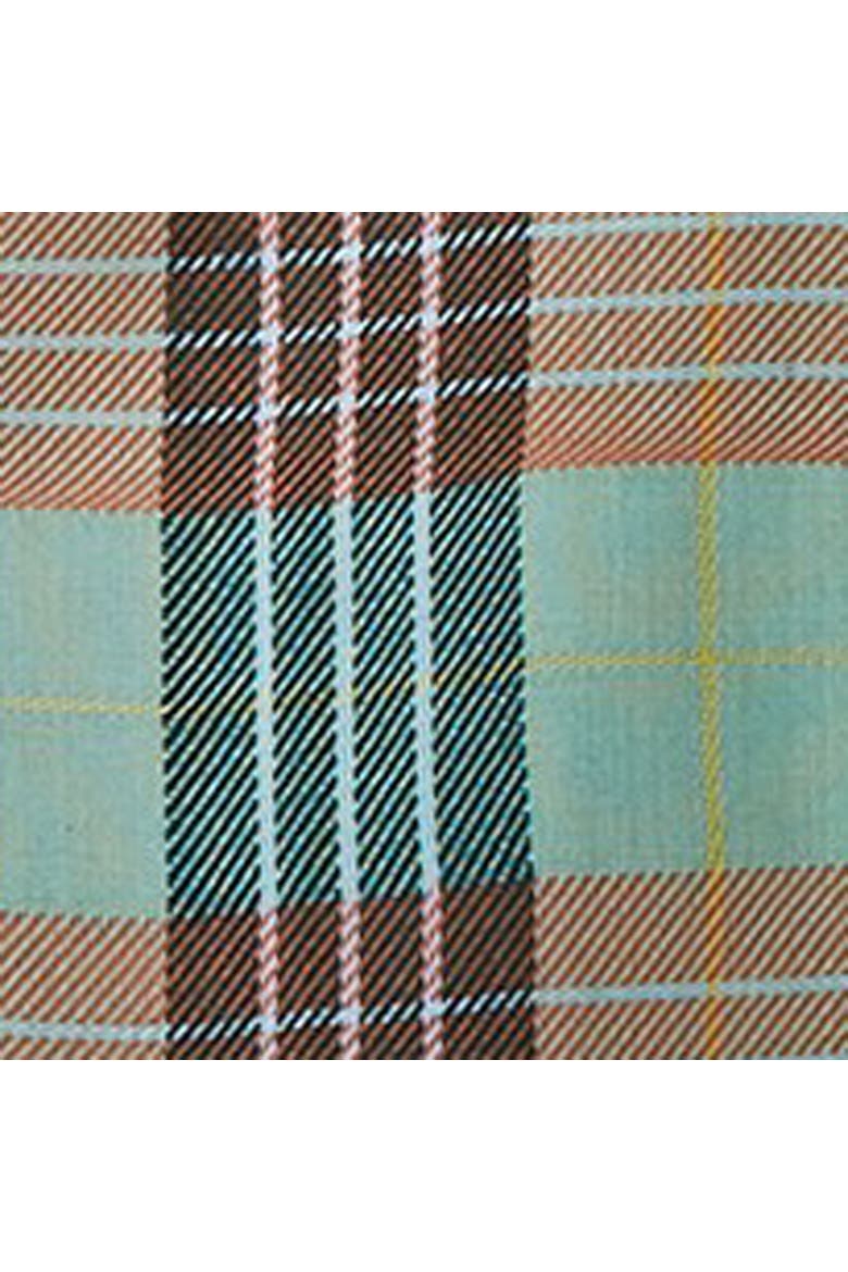 Set of 3 Fishing Flies Print Green Plaids Kitchen Towels, Alternate, color, Green