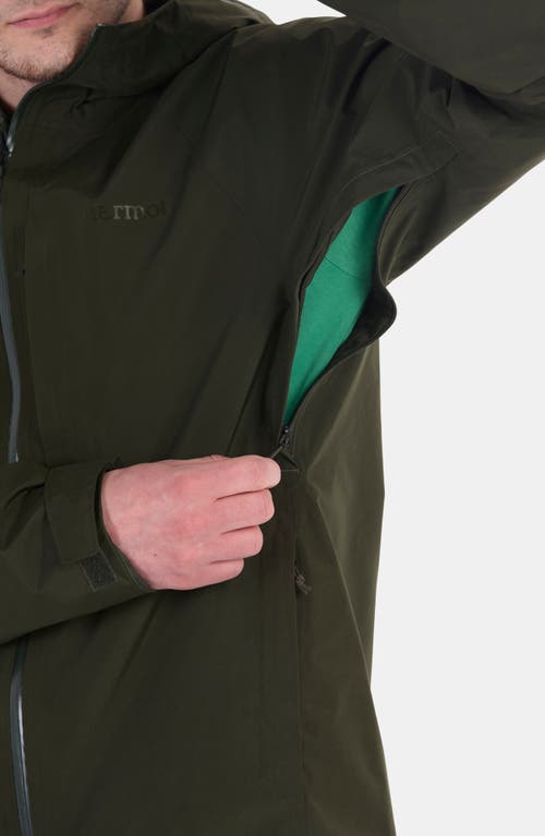 Marmot Waypoint Gore-tex® Waterproof Hooded Jacket In Green