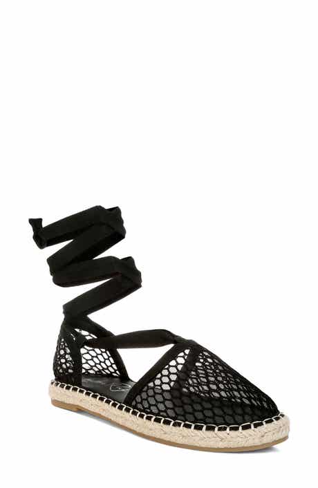 LONDON RAG Sonara Ankle Wrap Espadrille Flat