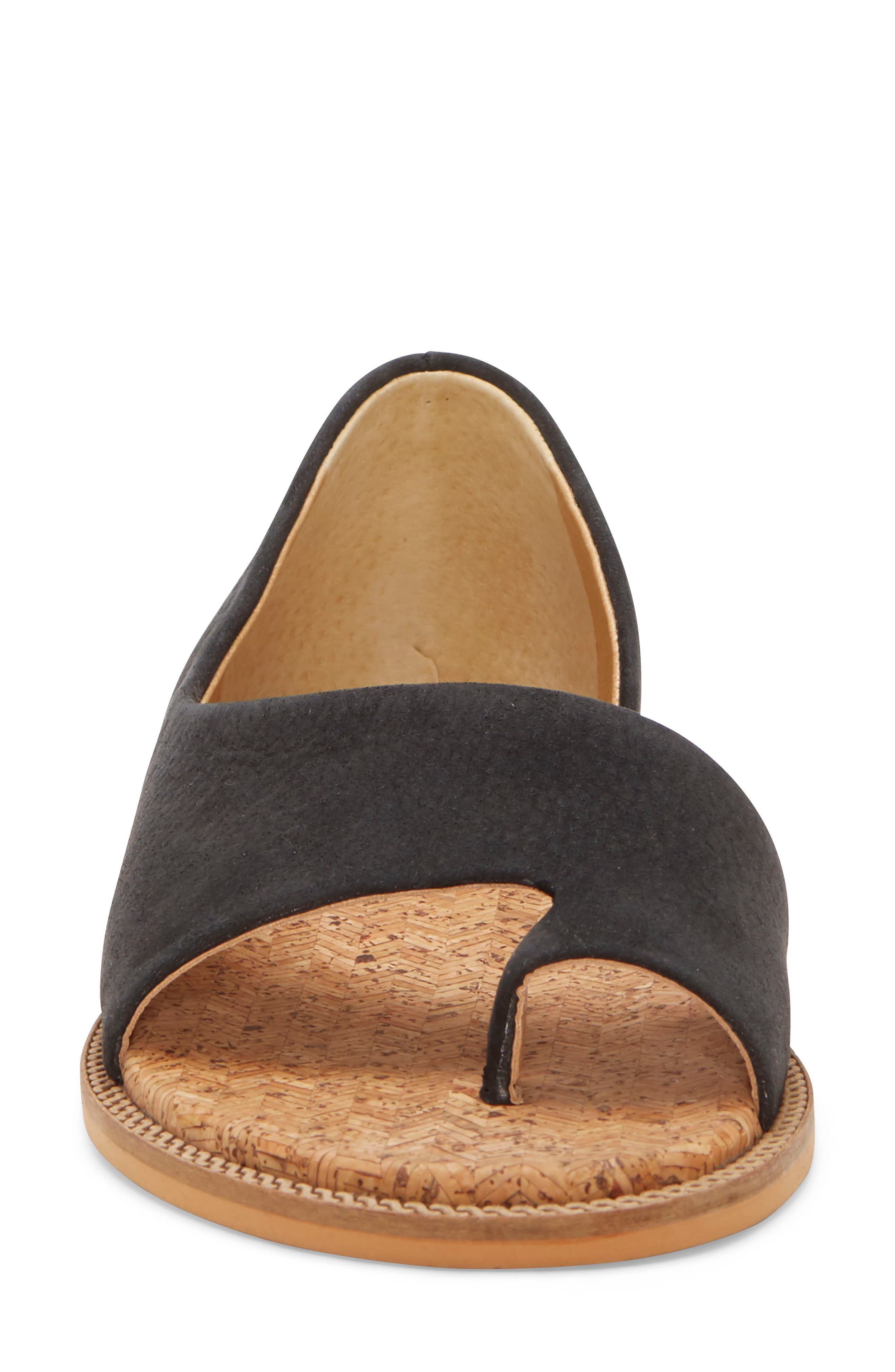 Falinda Sandal, Alternate, color, BLACK LEATHER