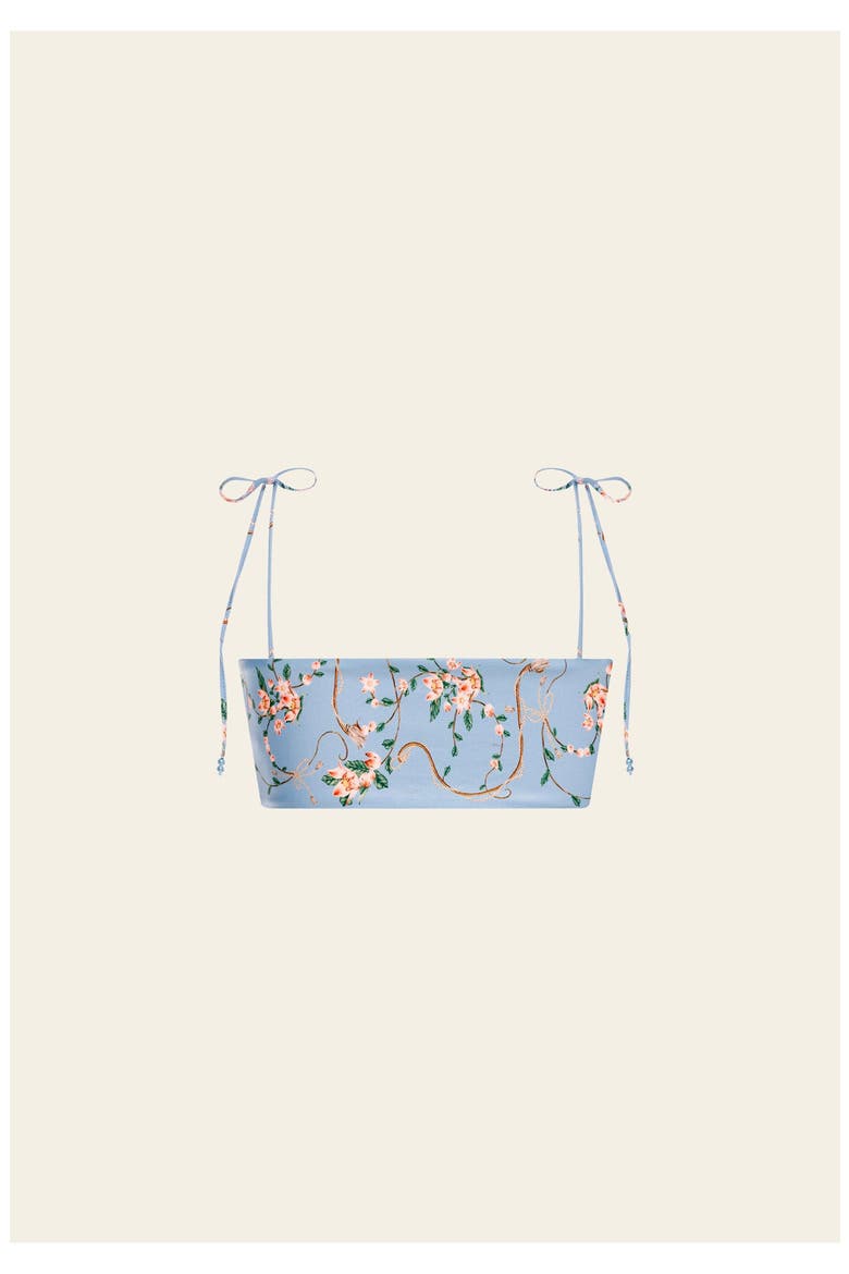 Primavera Navegante Bikini Top, Alternate, color, Blue