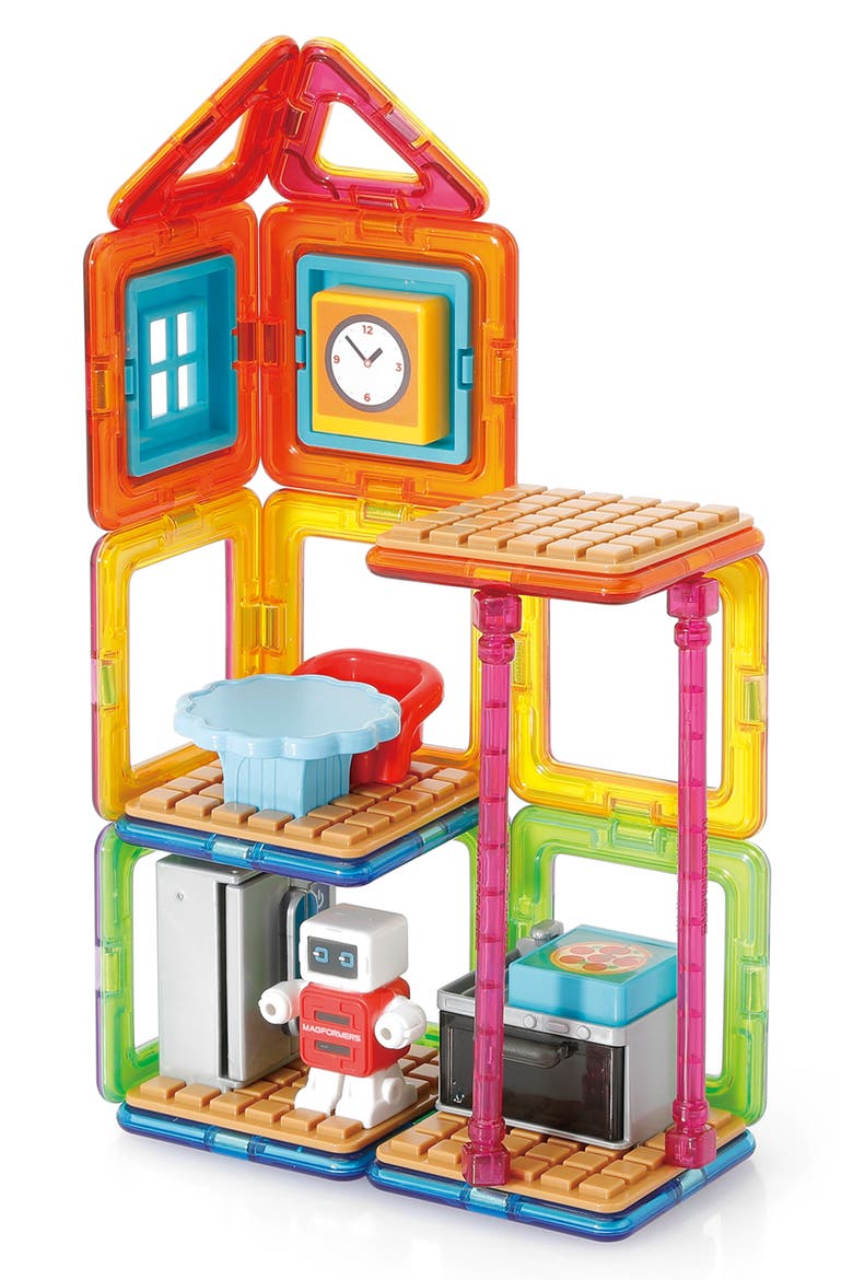 Minibot Kitchen 33-Piece Magnetic Construction Set, Alternate, color, MULTI