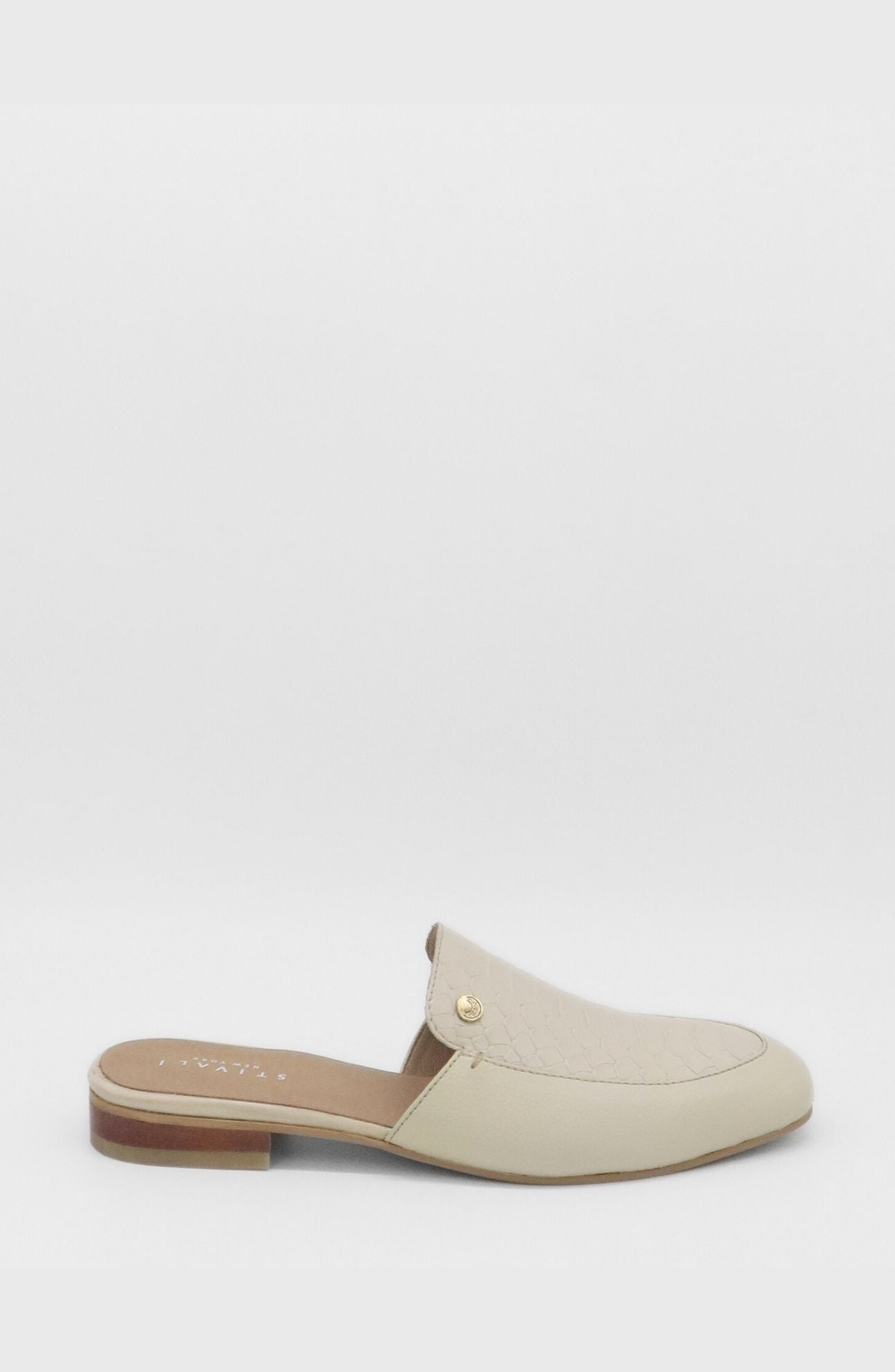 Tenerezza Slip-On Leather Mules, Alternate, color, Off White
