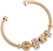 SAACHI Charm Cable Cuff Bracelet