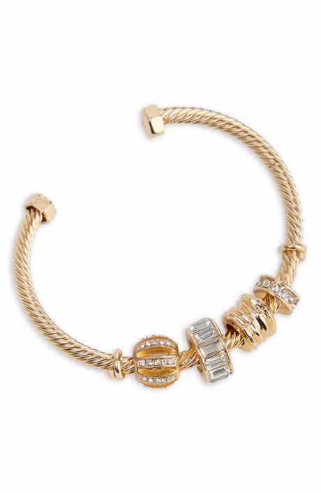 SAACHI Charm Cable Cuff Bracelet
