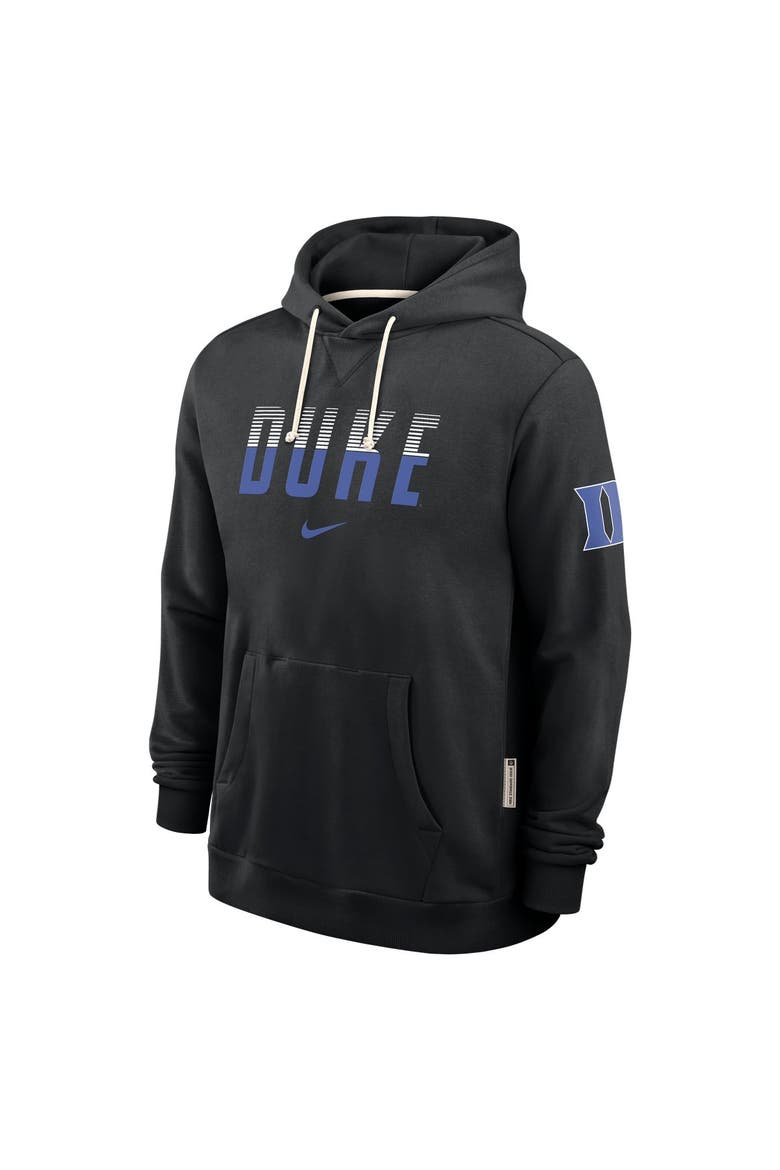 Men's Nike Black Duke Blue Devils 2026 Sideline Standard Issue Dri-FIT Hoodie, Alternate, color, Black