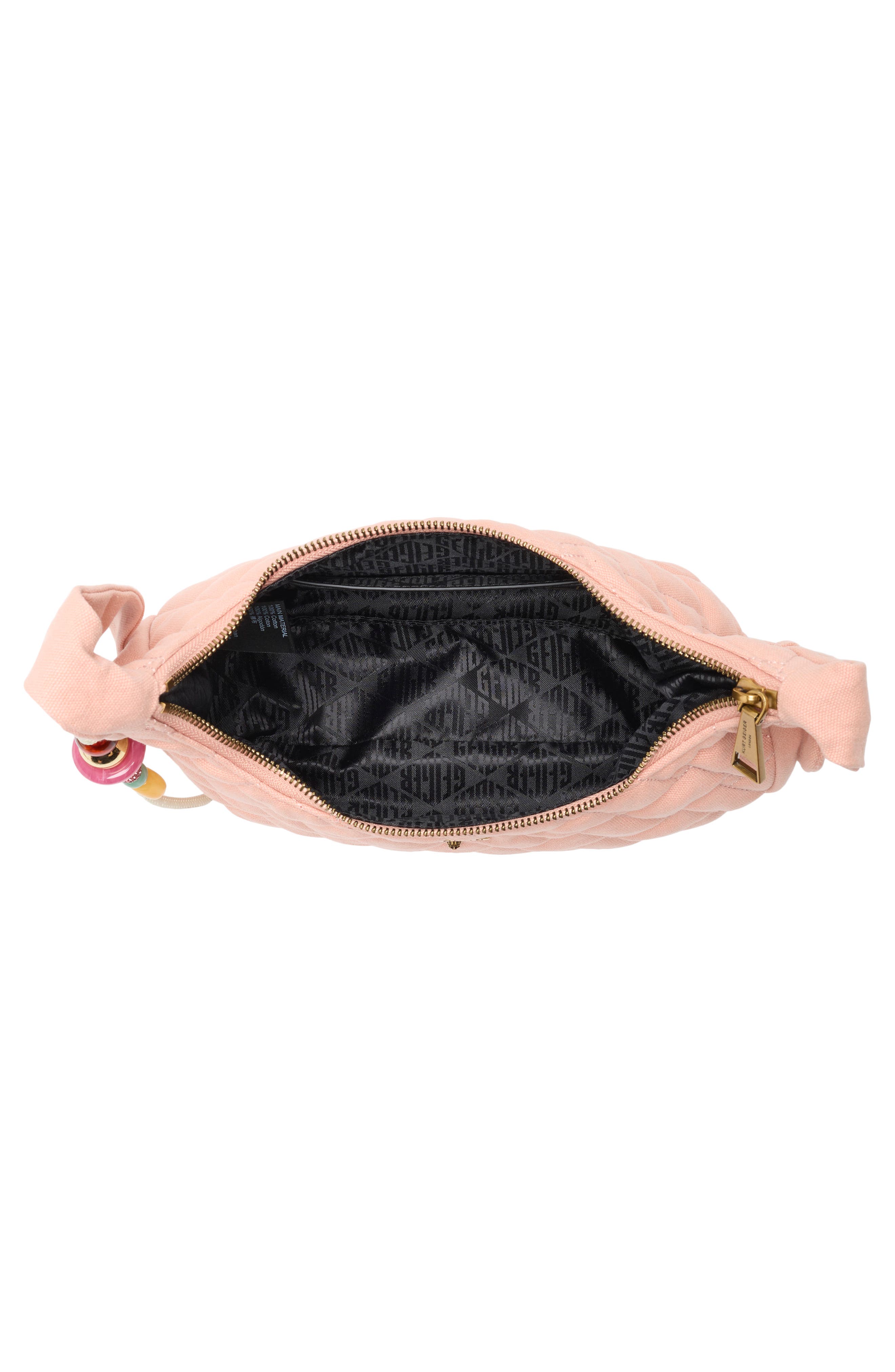 Kurt Geiger London Angel Quilted Hobo Shoulder Bag, Alternate, color, Light/ Pastel Pink
