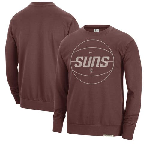 Men's Nike Garnet Phoenix Suns 2023/24 Authentic Standard Issue Travel Performance Pullover Sweatshirt