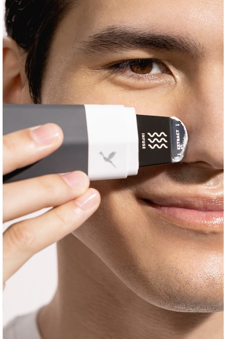Ultrasonic Pore Extractor & Serum Infuser, Alternate, color, CHARCOAL