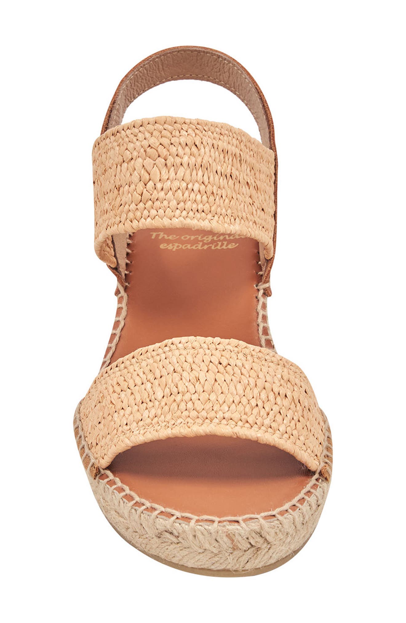 André Assous Aviana Raffia Wedge Sandal, Alternate, color, 