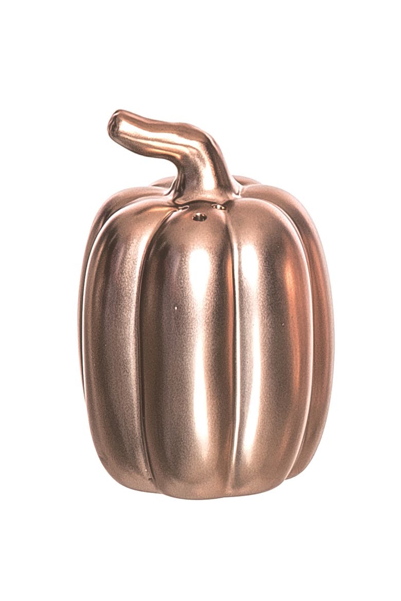 Gold Harvest Pumpkins Salt and Pepper Shakers, Alternate, color, Gold