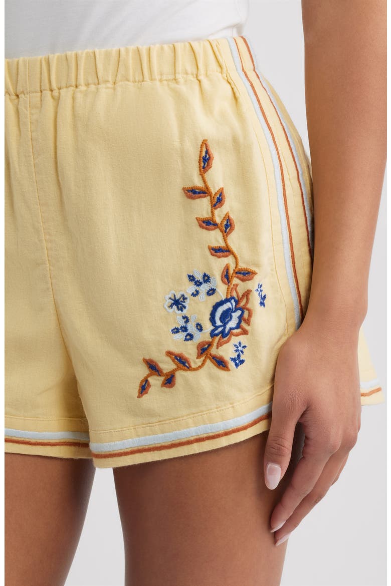 Wes Embroidered Shorts, Alternate, color, IMPALA