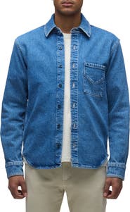 Hudson Jeans Long Sleeve Denim Button-Up Shirt
