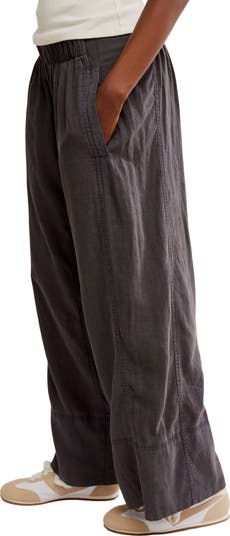 Days End Pull-On Linen Blend Wide Leg Pants
