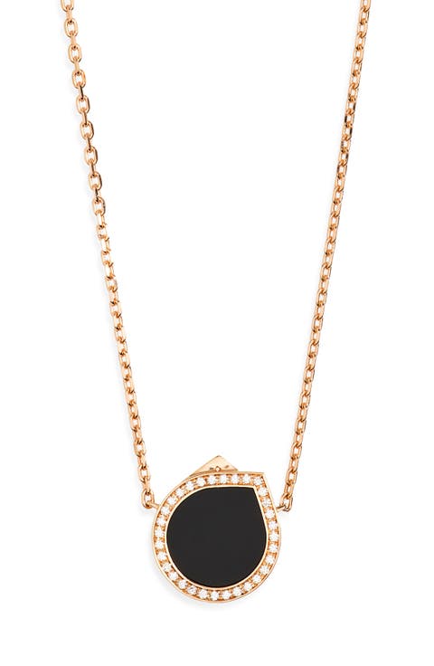 Antifer Black Onyx & Diamond Pendant Necklace