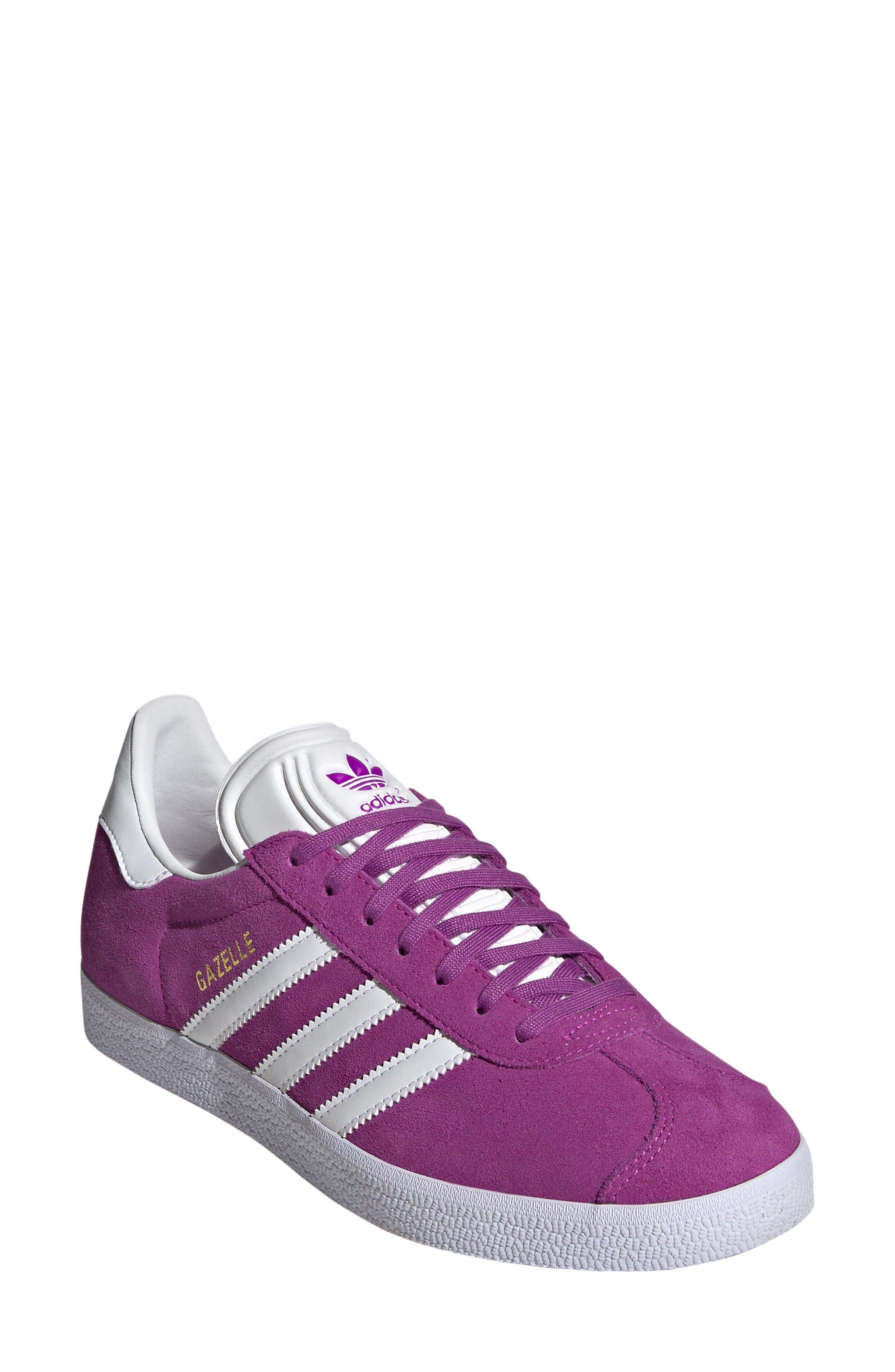Gazelle Sneaker, Main, color, PURPLE/ WHITE/ GOLD MET.