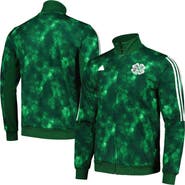 adidas Men's adidas Green Celtic Lifestyle Full-Zip Track Top