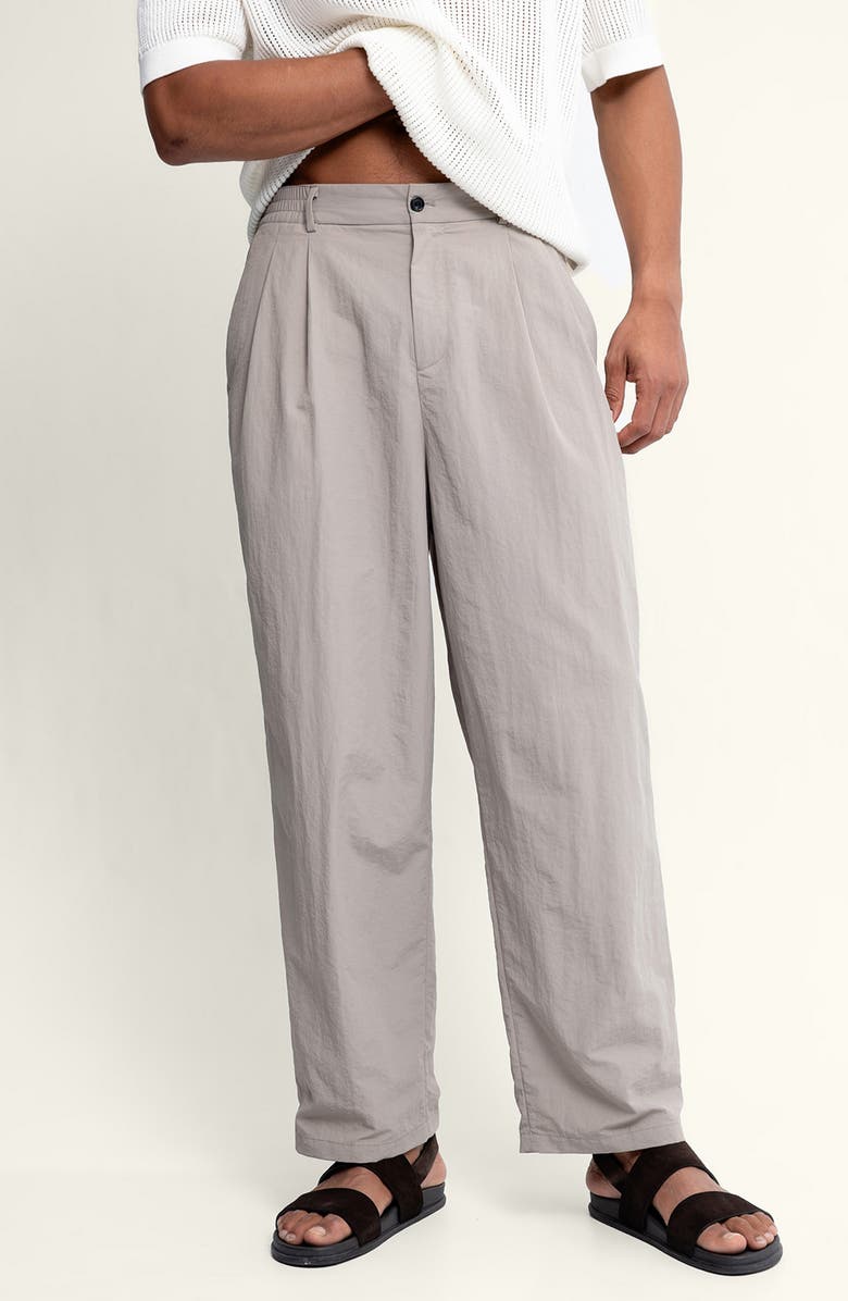 AUTO-REPLY<sup>™</sup> Pleated Nylon Pants, Alternate, color, Pumice/ Gray