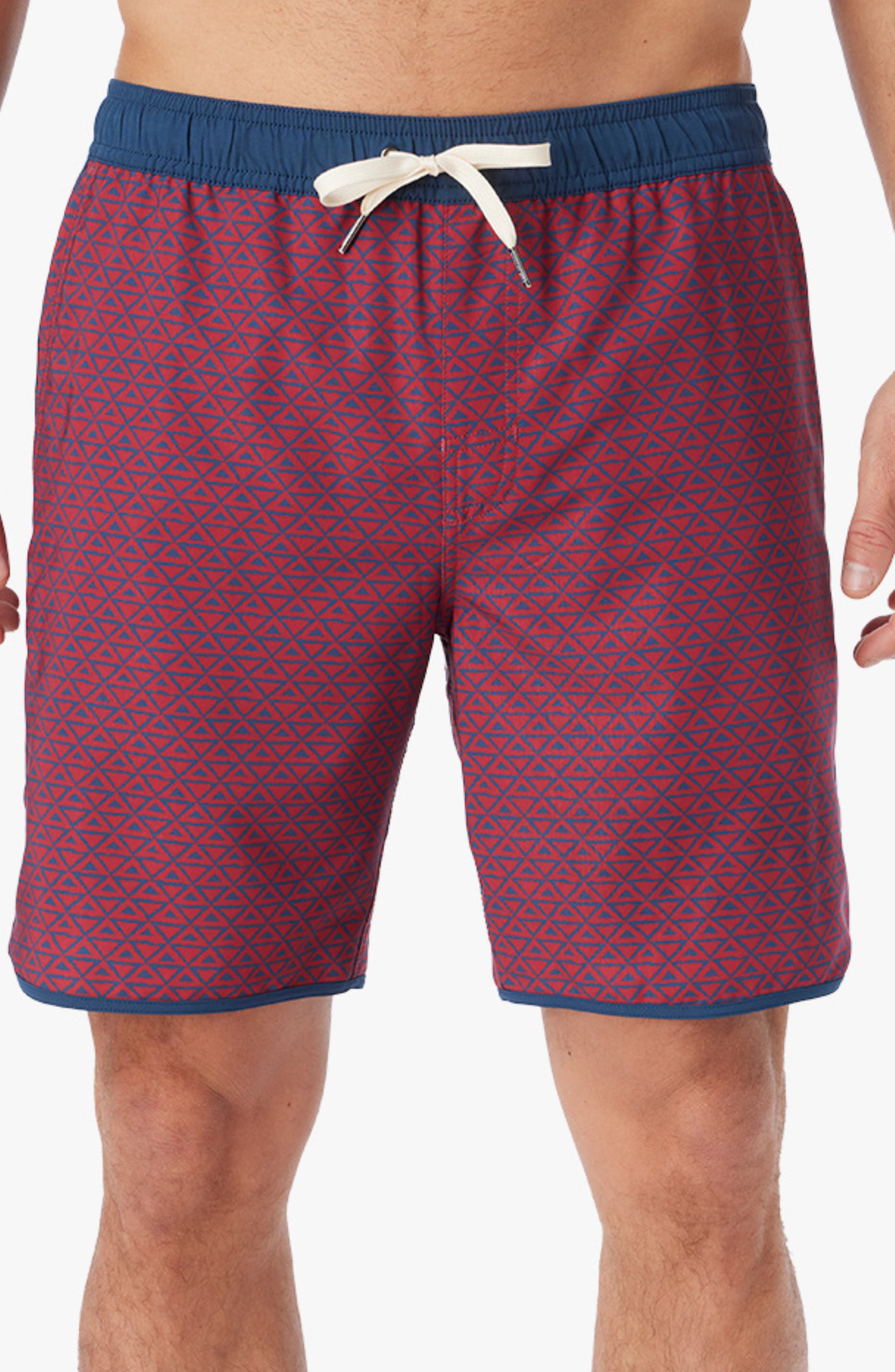 selected NAUTICAL RED WAVY GEO