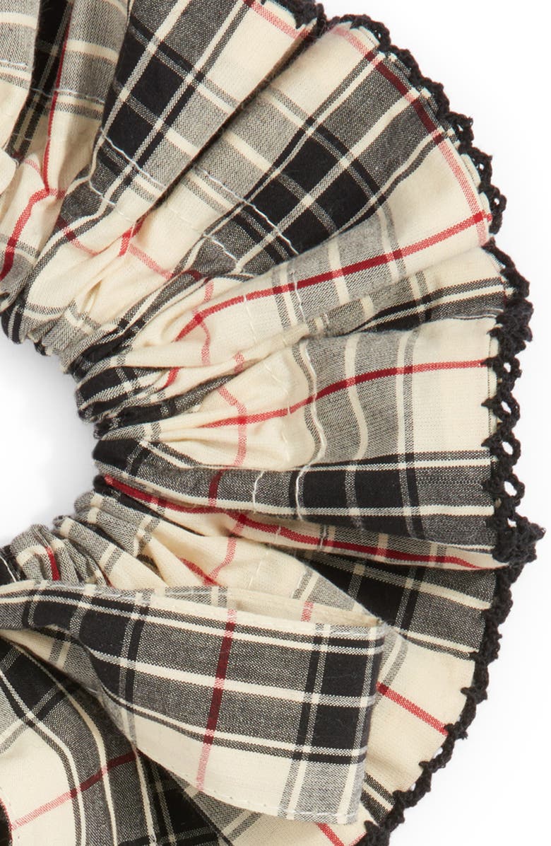 Damson Madder Garter Bun Wrap Scrunchie, Alternate, color,