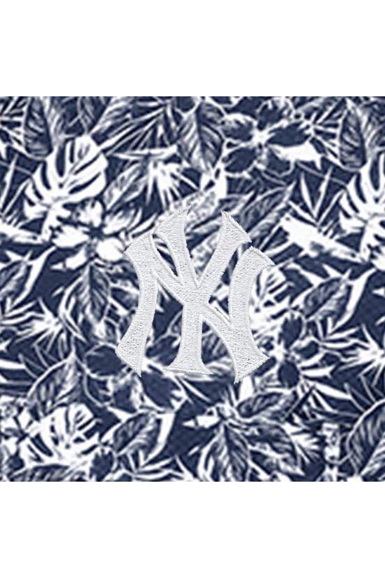 Men's Antigua Navy New York Yankees Resort Button-Up Shirt, Alternate, color, Navy