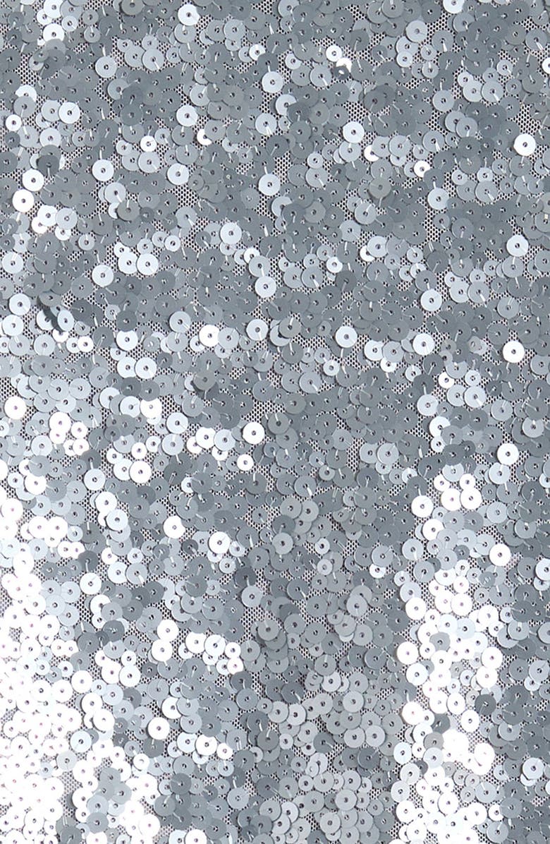 Ava & Yelly Kids' Sequin Top & Skirt Set, Alternate, color, Matte Silver