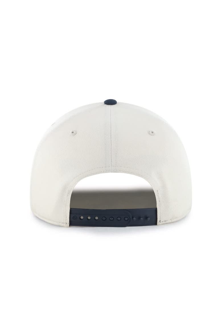 Men's '47 Natural/Navy Seattle Mariners Frame Out Hitch Adjustable Hat, Alternate, color, Natural