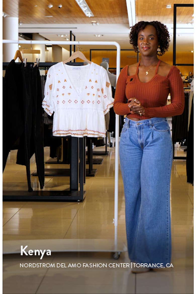 Dawstron Embroidered Cotton & Linen Top video