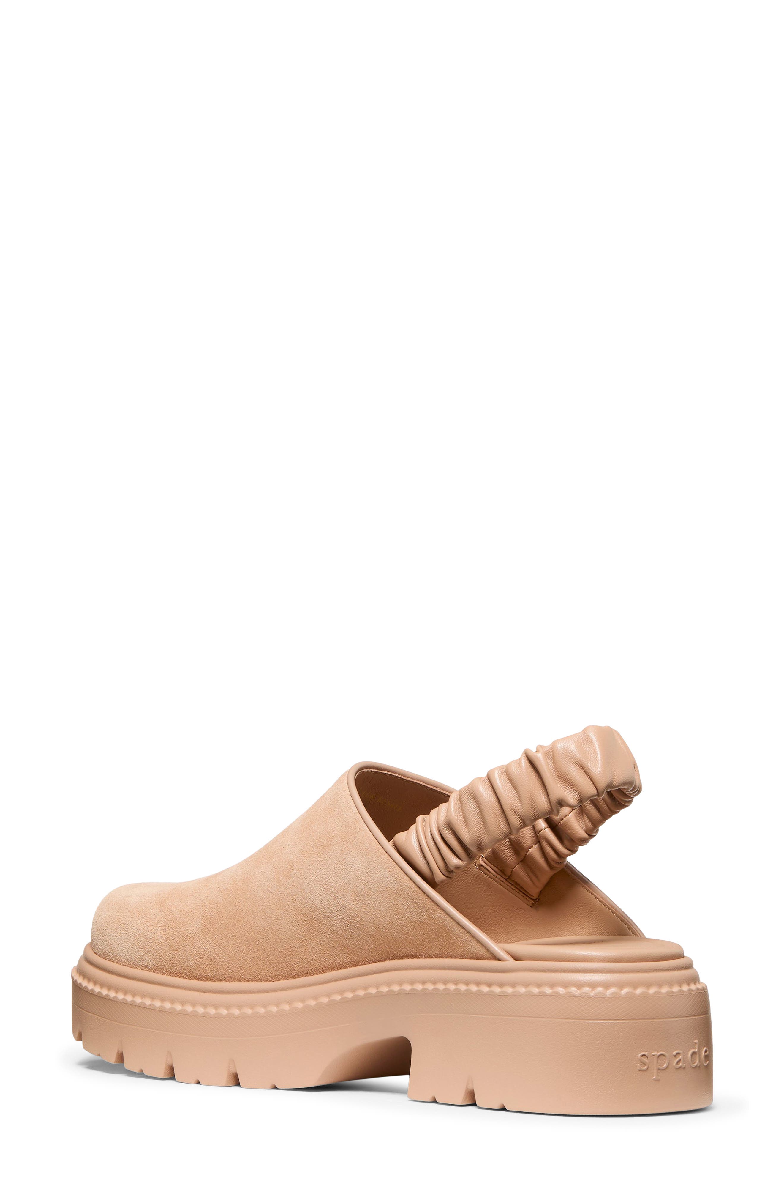 Cosma Slingback Leather Clog, Alternate, color, LIGHT FAWN