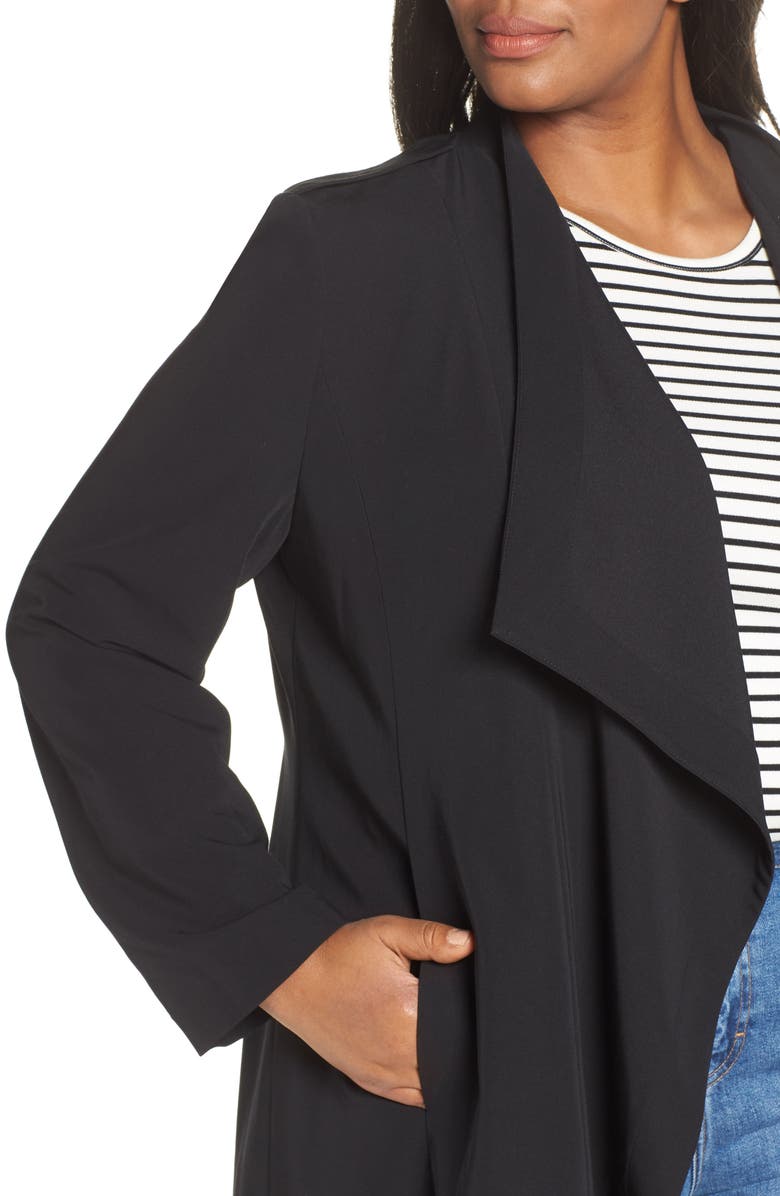 Halogen<sup>®</sup> Drape Front Lightweight Jacket, Alternate, color, 