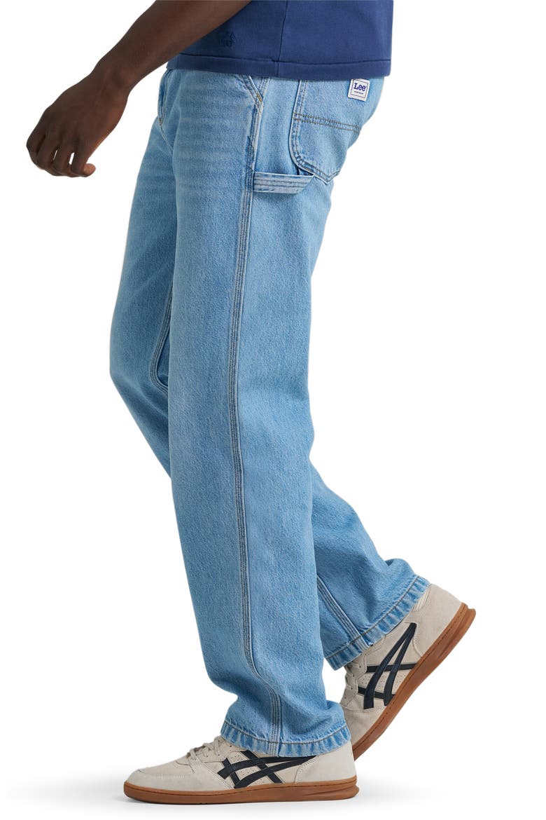 Loose Straight Carpenter Jeans, Alternate, color, IRONY BLUE