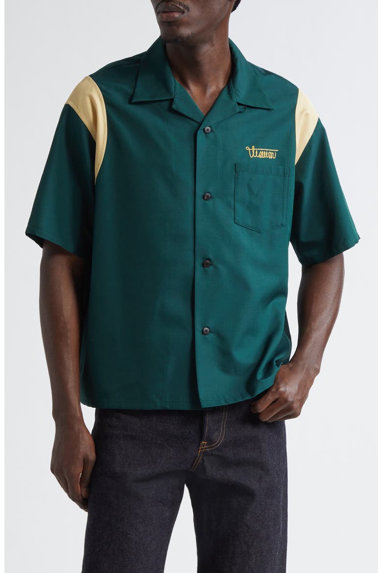 Douglas Short Sleeve Shirt, Main, color, GREEN