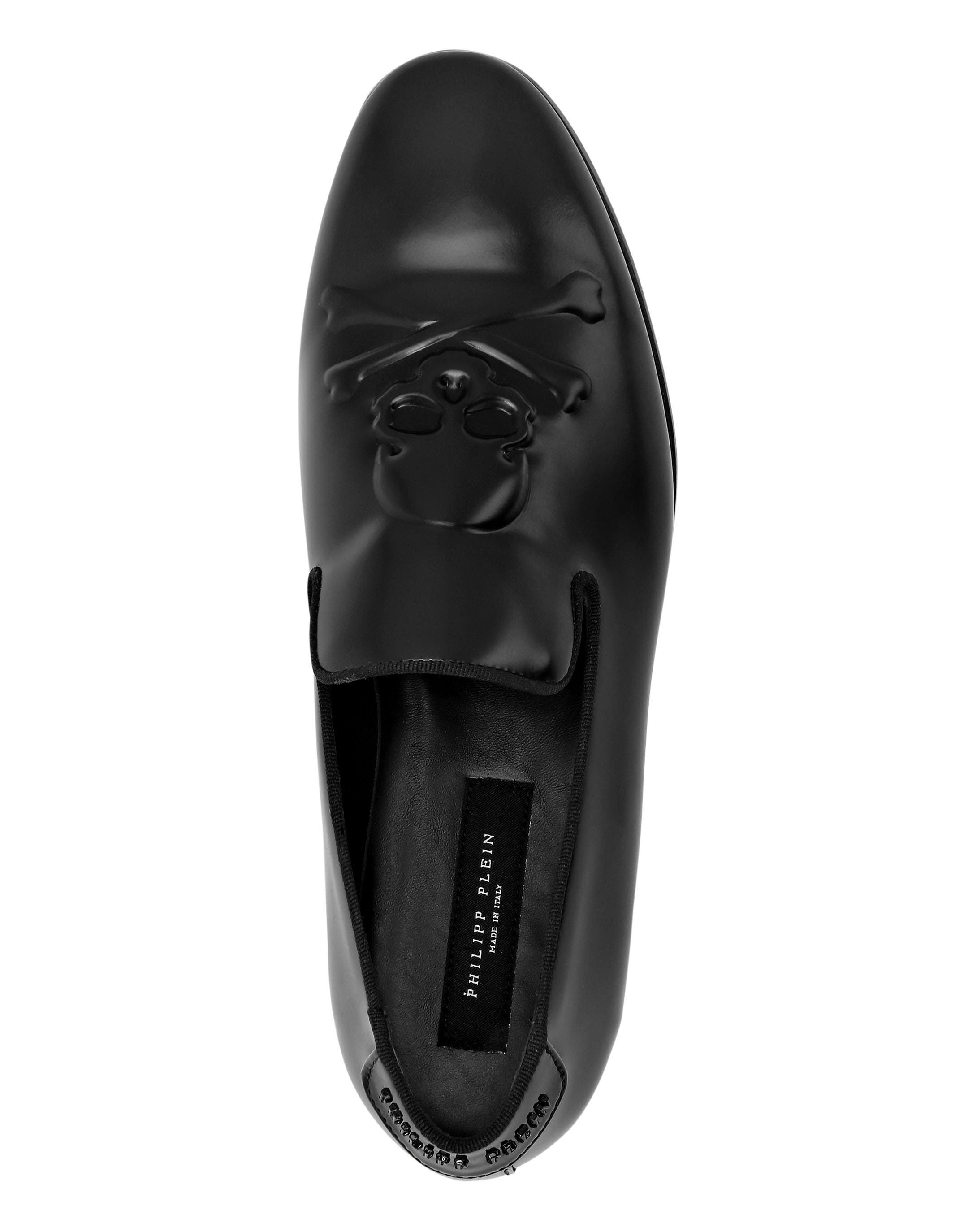 Calf Skin Leather Loafers Men, Alternate, color, black