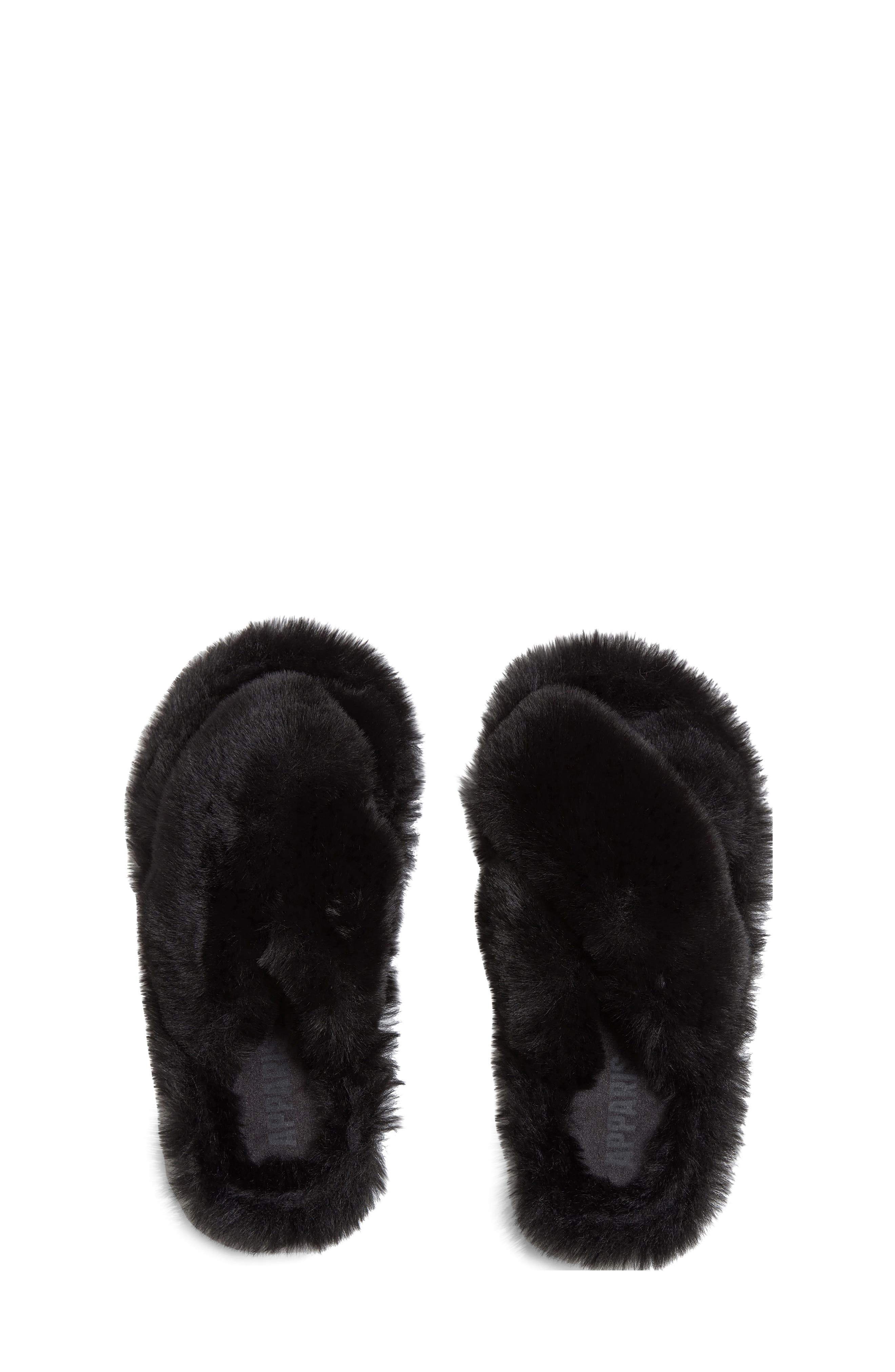 Apparis Biba Faux Fur Scuff Slipper, Alternate, color, 