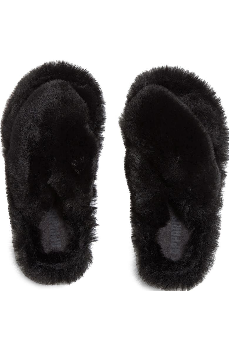 Apparis Biba Faux Fur Scuff Slipper, Alternate, color,