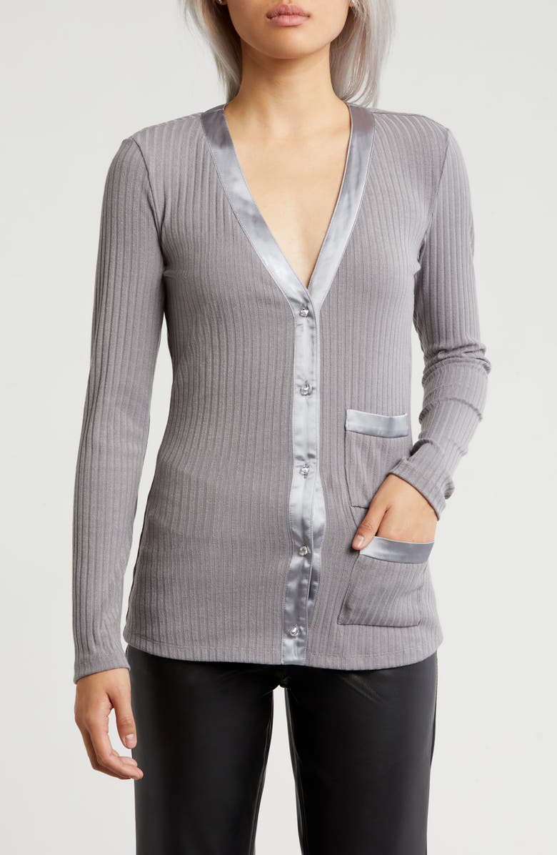 AREA STARS Bria Knit Button Front Cardigan, Main, color, 