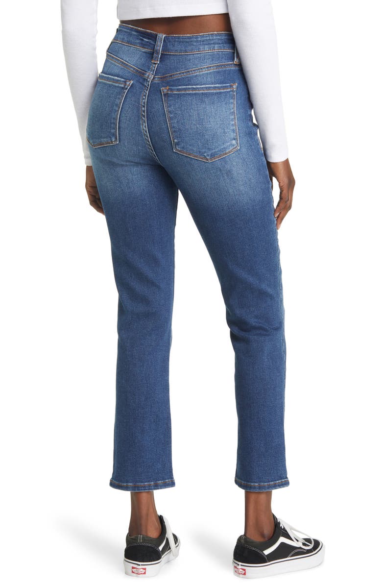 STS Blue Paisley Straight Leg High Waist Jeans, Alternate, color,