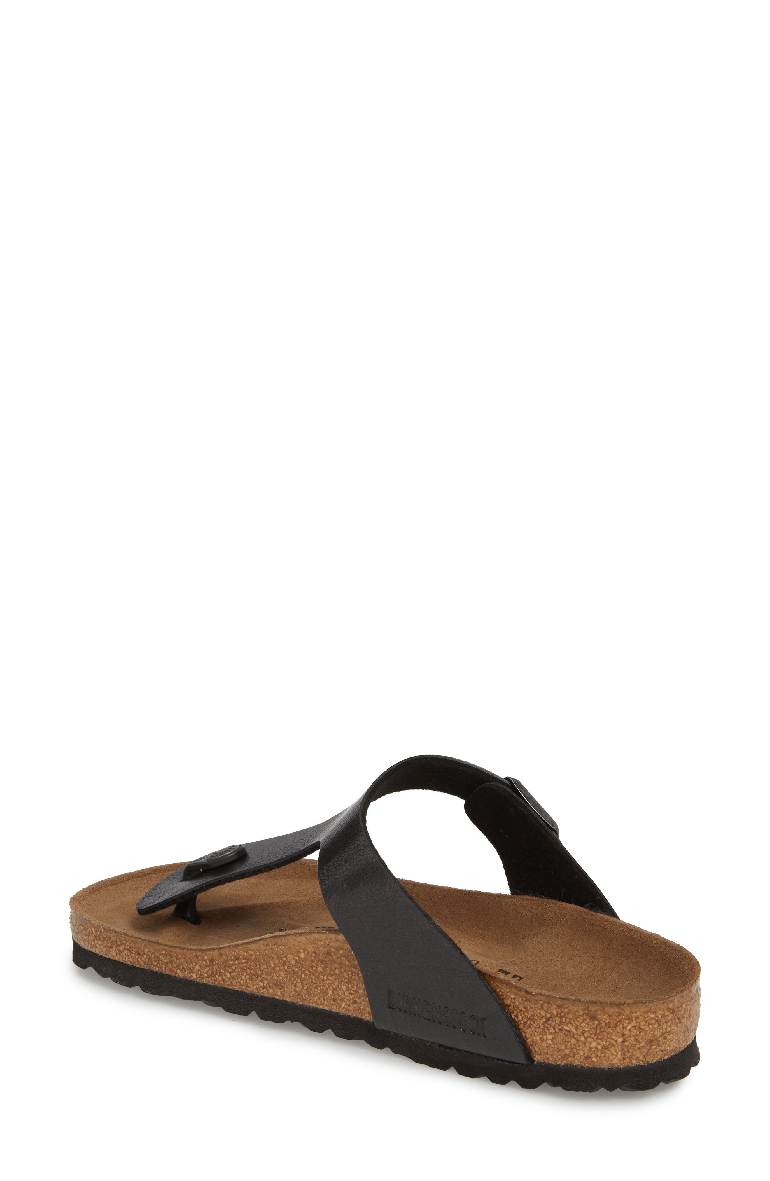 Gizeh Birko-Flor Sandal, Alternate, color, BLACK