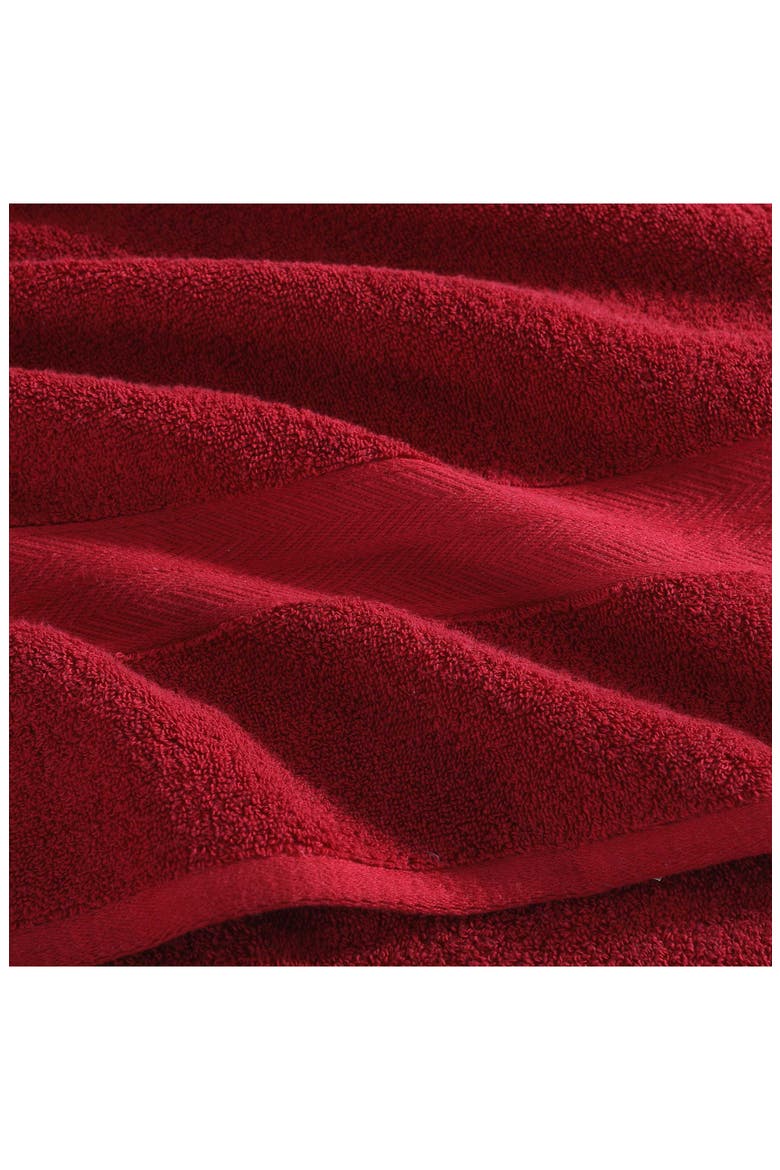 Modern American Terry 6-Piece Towel Set, Alternate, color, MEDIUM / DARK RED