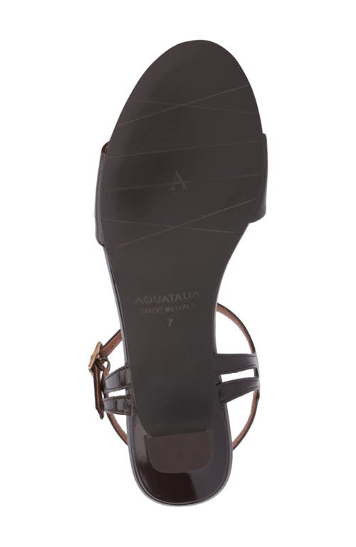 Aquatalia Kristena Water Repellent Ankle Strap Sandal In Mocha