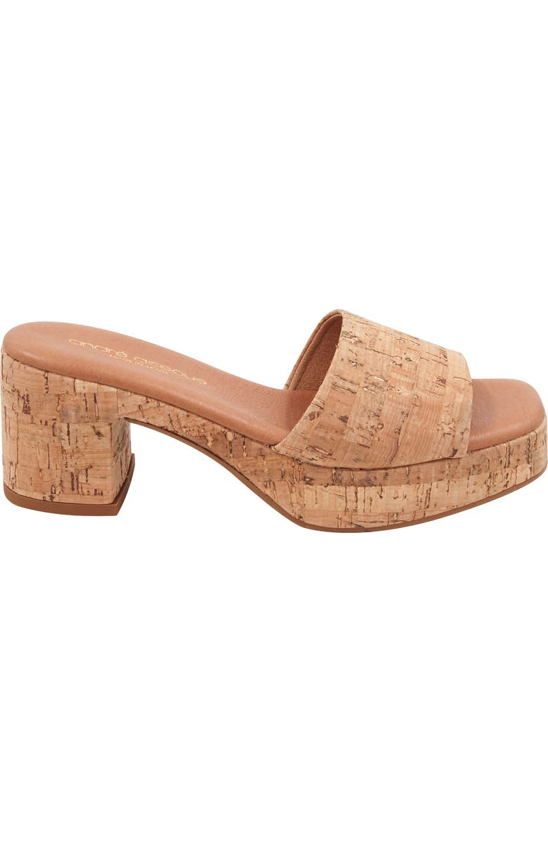 André Assous Cypress Slide Sandal, Alternate, color, Natural